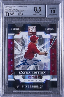 2009 Donruss Elite Extra Edition #57 Mike Trout Signed Rookie Card (#32/50) – BGS NM-MT+ 8.5/BGS 10